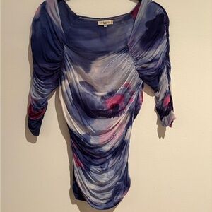 Etro Indigo Sheer Blouse